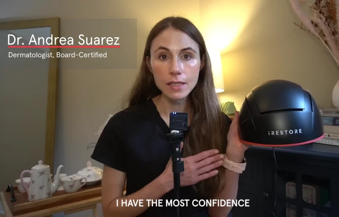 Dr. Andrea Suarez discussing the iRESTORE Elite